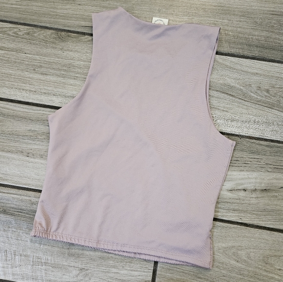 Violet Purple Soft Cut out Top - Picture 2 of 3